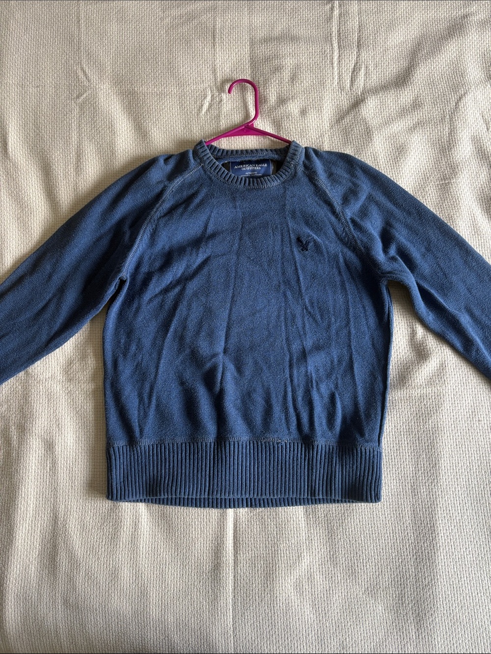 American Eagle Outfitters Blue Crewneck Sweater - Men's